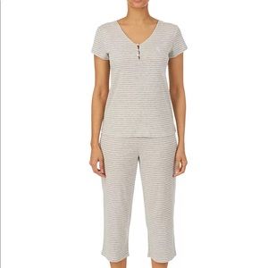 Lauren Ralph Lauren Short Sleeve Capri Pajama Set